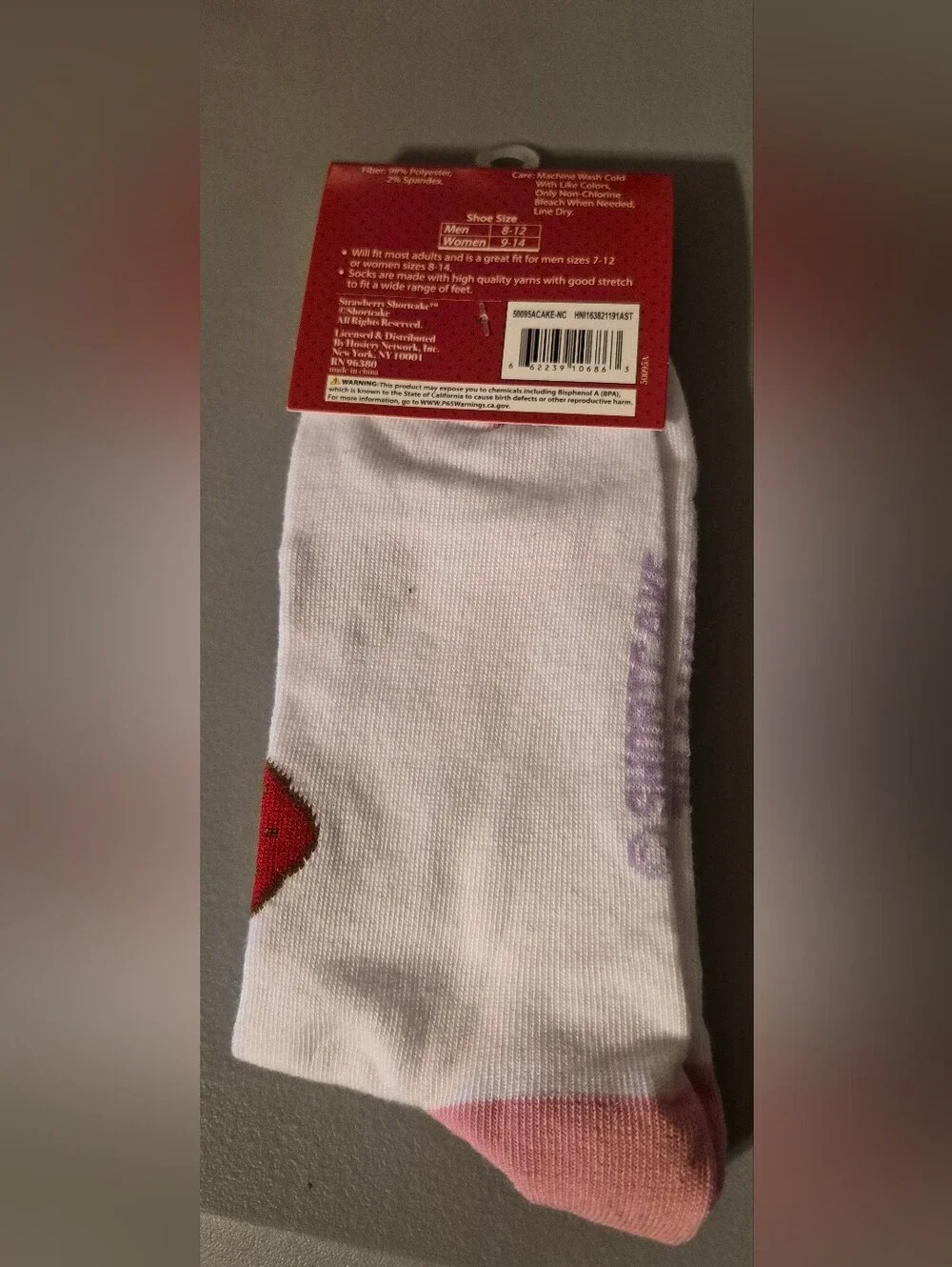 Strawberry ShortCake Socks - Cute Character Crew Socks